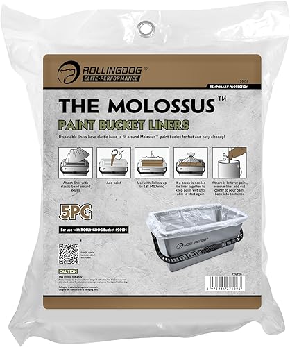 ROLLINGDOG Farbeimer Einsatz Auskleidungen – 5 Stück Verwendung mit 45,7 cm Farbeimer,leicht zu reinigen und zu ersetzen - Cheap-Us