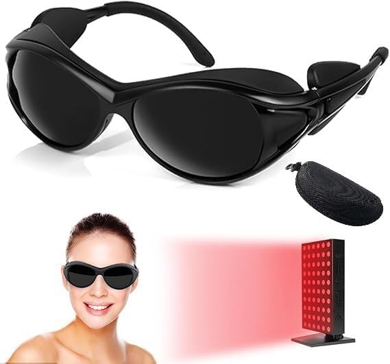agctrler Laser Schutzbrille, IPL 200-2000nm Infrarot Schutzbrille, UV Schutzbrille, IPL Schutzbrille, Rotlicht Schutzbrille für Rotlichttherapie Kosmetologie Solarium - Cheap-Us