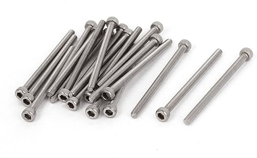 sourcing map Zylinderschrauben M3 x 45 mm 0,5 Pitch Innensechskantschrauben Schrauben 20 Stück mit Innensechskant Zylinderkopfschrauben Maschinenschrauben Edelstahl Gewindeschrauben - Cheap-Us