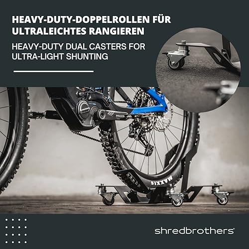 SHREDBROTHERS Fahrradständer Rad Mountainbike Fahrradhalter Boden 26 - 29 Zoll E Bike MTB Rennrad Ständer eBike Ständer f. Hinterrad und Vorderrad Ausstellungsständer Abstellständer - Cheap-Us