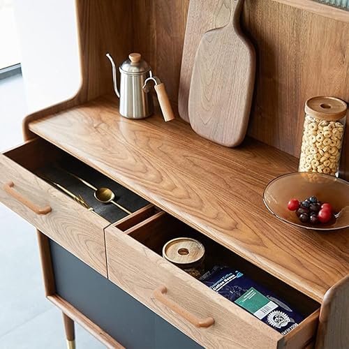 HY HUIJUN 4 Stück Holzgriffe Massiv Küchengriffe Türgriffe Möbelgriffe Schubladengriff Hause DIY Decor für Küchen Schrank Schublade Mobel - Cheap-Us