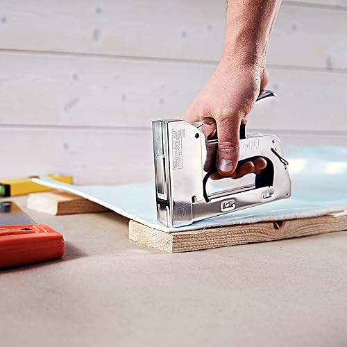 Rapid Handtacker R34, Tacker für Holz und Folien, Leistungsstark, Komplett aus Stahl, für Klammern Typ 140, 6-14mm - Cheap-Us