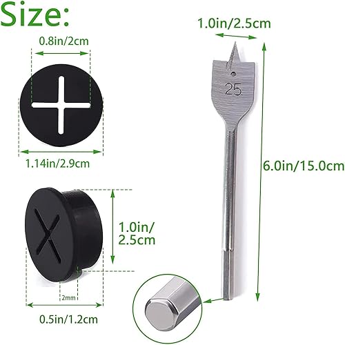 Flexible Silikon Kabeldurchführung 8 Stück Kabeldurchführung Gummi Schreibtisch Lochabdeckung Kabel Durchführungen 20 mm Weiß Kabeldurchführung für Büro Wohnaccessoires Arbeitsplatz (Mit 25Mm Bohrer) - Cheap-Us