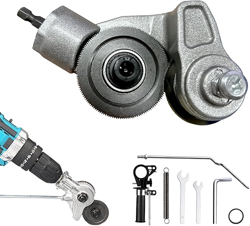 Elektrischer Bohrplattenschneider, Metall Blechschere für Akkuschrauber Blechknabber Aufsatz von Handbohrmaschine, Blechknabber zum Schneiden von Eisen, Weißblech, Stahl, Kupfer, Aluminium - Cheap-Us