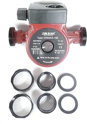 CHM GmbH® Umwälzpumpe 25-40/180 Heizungspumpe Zirkulationspumpe Effizienzpumpe 50l/min Förderhöhe 4m - Cheap-Us
