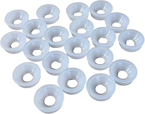 20 x Schraubenabdeckkappen für Schrauben Nr. 6–8 Gauge, fester Clip-On-Typ (schwarz) - Cheap-Us