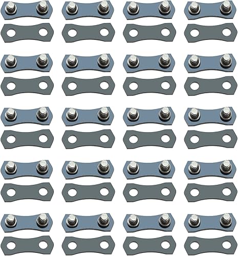 ECSiNG 20 Sets Kettenglieder für Kettensäge, voreingestellt, zur Reparatur von Gliedern, kompatibel mit kleinen Ketten mit 3/8LP 1,3 mm, geeignet für Ketten von 33 bis 70 Gliedern - Cheap-Us