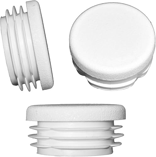 10 x Lamellenstopfen Rundrohrstopfen Ø 40 mm (Außen) Stopfen WEISS - Cheap-Us