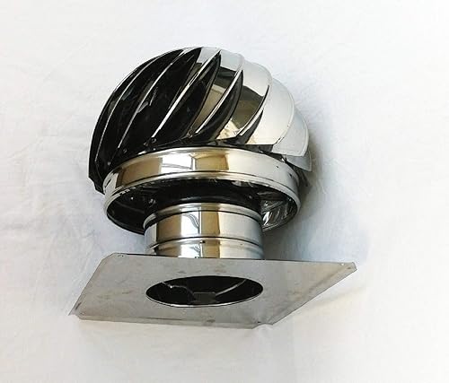 Schornsteinabdeckung Schornsteinhaube Schornsteinaufsatz Kaminplatte Kaminhaube Kaminaufsatz Kaminhut Schornsteingrundplatte Kaminhut (150mm 24x24 cm) - Cheap-Us