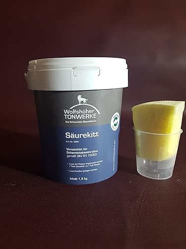 Powermat Säurekitt 1,5 kg Schornsteinkleber Schamottkleber Kaminkleber - Cheap-Us