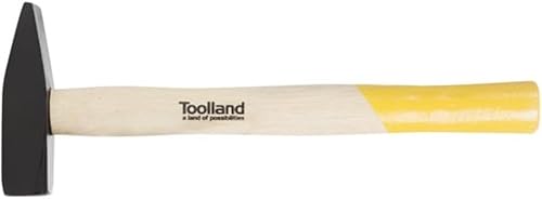 PEREL - WH500 Hammer mit Holzgriff 500 g 179080, Schwarz / Gelb - Cheap-Us