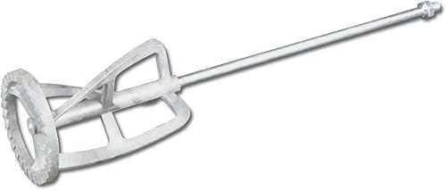 DEWEPRO® Universal Rührquirl - Allround Rührstab mit gezacktem Polyamid-Kopf ø125x600mm Universalrüher M14-Gewinde, Rührquirl zum Verrühren von Farben und feinkörnigen Klebstoffen - Cheap-Us