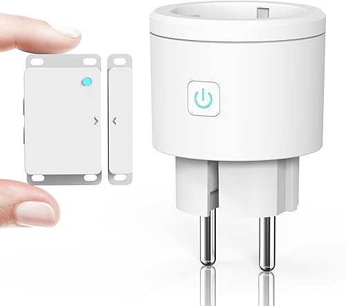 Fensterkontaktschalter Dunstabzugshaube, ASOFTY Mini Funk Abluftsteuerung mit Funksteckdose, Modus＆Lichtsensor Einstellbar, Eingebaute Batterie, für Dunstabzugshaube, Lichtsteuerung, Offene Kaminen - Cheap-Us