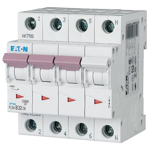 Eaton PLSM-B32/3N-MW Leitungsschutzschalter 32A 3+N-p B-Charakteristik LS-Schalter (242520 ALT 245048) - Cheap-Us
