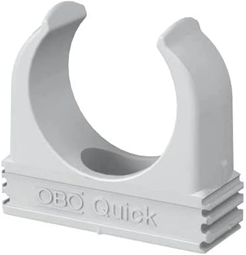OBO Bettermann® Quick-Schelle Typ 2955/M16 100 Stück | Klemmschelle, Rohrschelle, Befestigungsschalle | anreihbar | - Cheap-Us