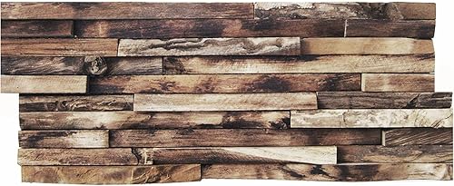 HO-1-006 - 1 qm Teak Holz Wandverblender Wurzelholz Schwemmholz Altholz - Fliesen Lager Verkauf Stein-Mosaik Herne NRW - Cheap-Us