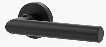 Türdrücker/Türbeschlag - LUCIA Klipp Graphitschwarz smart2lock - mit Schließmechanik im Griff - schließen/verriegeln ohne Schlüsselrosette (DIN RECHTS) - Cheap-Us