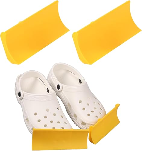 SAVITA 2stk Croc Schneepflug, Silikon Schneepflug Croc Charm Aufsatz Schneeräumung Schuh Charms für Croc Verspielt Croc Zubehör Charms für den Winter (Gelb) - Cheap-Us