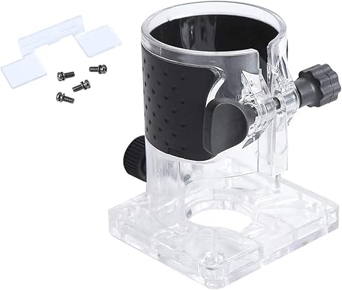 KATSU Tools Elektrischer Handschneider, Holzfräser, Tischlerwerkzeuge, Kunststoff-Schutzschild, Zubehör mit Gummi für Merry Tools 100365 Oberfräse SP10031106 (Basis) - Cheap-Us