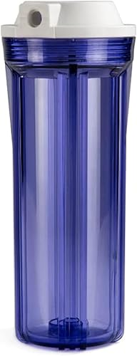 iSpring HC12 1/4'' klares Wasserfiltergehäuse für Umkehrosmoseanlage, 2,5 Zoll x 10 Zoll Filter, 1 Pack - Cheap-Us
