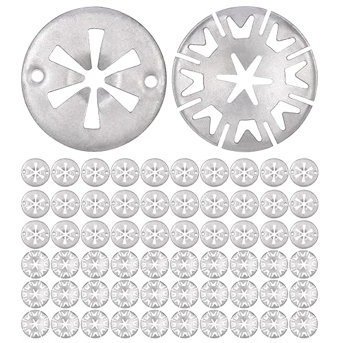 Zocipro 60 Stück Klemmscheiben Hitzeschutzblech,Metall Star lock Sicherungsscheiben, Edelstahl Klemmscheiben zur Befestigung von Clips und Hitzeschildern unter der Haube - Cheap-Us