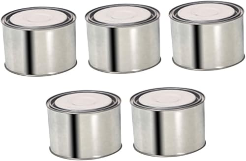 Hemobllo 5 Stück Farbbehälter Mit Deckel Gallonen-Quart-Behälter Mit Deckel Versiegelter Behälter Metallbehälter Tragbarer Pigmentbehälter Runde Dose Pigmentdose Aufbewahrungseimer - Cheap-Us
