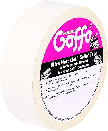 Advance Tapes 5805BLK AT 200 Gaffa Klebeband matt 25mm x 25m schwarz - Cheap-Us