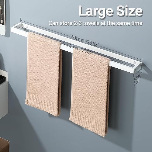 SAYAYO Handtuchhalter Schwarz Handtuchstange Gästehandtuchhalter Wandmontage Edelstahl Badetuchhalter für Badezimmer und Küche 70CM, EGJF070-B - Cheap-Us