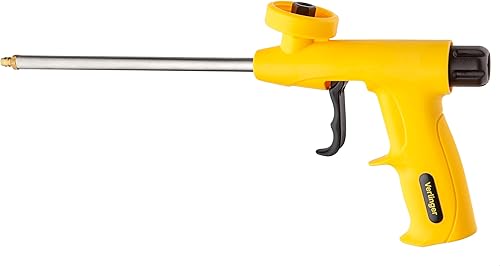 VERLINGER Schaumpistole für Bauschaum Klebstoffe, Präzise Dosier-Pistole, Bauschaumpistole Pistolenschaum PU schaum, Weiß, DIY Projekte - Cheap-Us