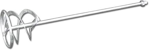DEWEPRO® Wendelrührer - Wendel-Rührstab in Spiralform verzinkt, M14-Gewinde, Mörtelmischer ø130x600mm Mörtelrührer, Rührquirl zum Verrühren von pastösen Materalien - Cheap-Us