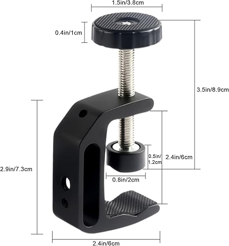 Universelle C Klemme, Kleine C-Typ-Klemme, Tischklemme Schraubzwingen, Metallklemmen aus Aluminiumlegierung, Mini Schraubzwinge für Heimwerker Holzbearbeitung, Schweißtischlerei 1PCS - Cheap-Us