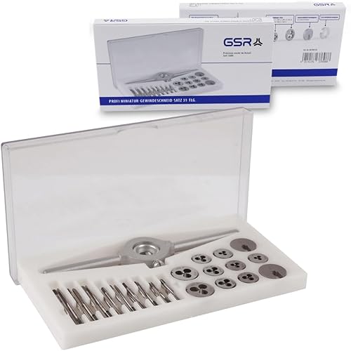 GSR-31 tlg. HSS Miniatur Gewindeschneidsatz M1-M2, 5 - Cheap-Us