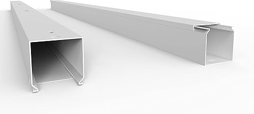 SCOS Smartcosat SCOSKK55 10 m Kabelkanal (L x B x H 2000 x 40 x 40 mm, PVC, Kabelleiste, Schraubbar) weiß - Cheap-Us