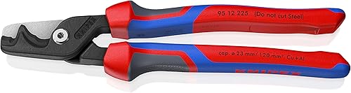 KNIPEX StepCut XL Kabelscheren mit Stufenschnitt mit Comfort-Griffen brüniert 225 mm 95 12 225 - Cheap-Us