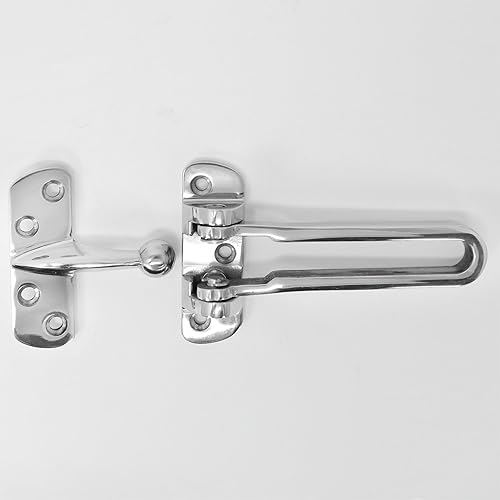 com-four® Türkette aus Edelstahl - Sicherheitskette für die Tür mit Kratzschutz - Diebstahlschutz - Türkettenschloss (01 Stück - Kette 16 cm) - Cheap-Us