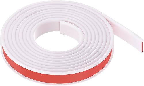 sourcing map U-förmiges Kantenband, 5/8 Zoll x 9,8 Fuß (16 mm x 3000 mm), Selbstklebender Flexibler TPE-Furnierkantenkantenschutz für die Reparatur von Möbeln, Schränken und Tischen, weiß - Cheap-Us