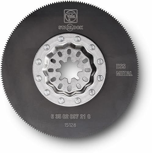 Fein HSS-Sägeblatt (ø 85mm, Aufnahme Starlock, mit Metall-Verzahnung, für Bleche, Kunststoff, Holz, saubere Schnittlinie) 63502097210 - Cheap-Us