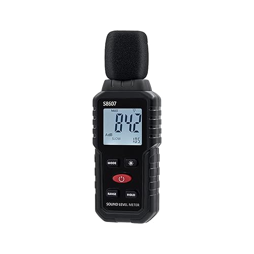 Mcbazel Dezibel Messgerät, Digital Schallpegelmessgerät, Schallpegelmesser mit LCD-Display, Mess 30dBA-130dBA - Cheap-Us