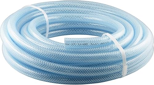 Fittingteile - PVC-Schlauch mit Gewebeeinlage Transparent Lebensmittelqualität Trinkwasser Druckluftschlauch Wein (Innen Ø: 10 mm - Länge: 10 Meter) - Cheap-Us