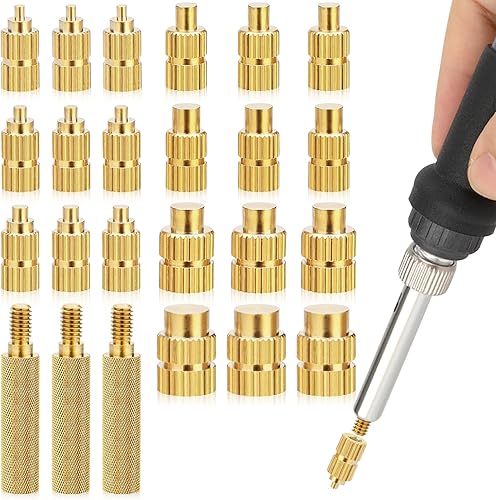 LPZMPZ Einschmelzgewinde Det Lötspitzen Einschmelzhilfe für Gewindeeinsatz M2 M2.5 M3 M4 M5 M6 M8, 3d Drucker Zubehör, Kompatibel mit 900M, T18, Weller ST - Cheap-Us
