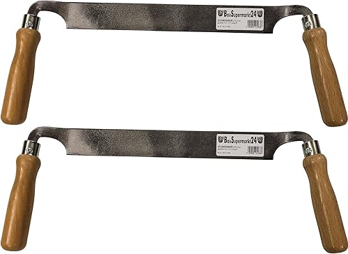 2 TLG Zugmesser gerade SET Ziehmesser bestehend aus 2 mal Zugmesser gerade Abziehmesser Bogenbau Zug Messer Zieh Messer Zugklinge Klinge GERADE - Cheap-Us