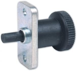 KINETIK MSystem - Rastbolzen mit Anschraubflansch/Anschraubplatte Federbolzen Arretierbolzen Dimension H44 / L46 / B20 - Cheap-Us