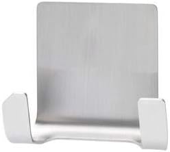 tesa Powerstrips Doppelhaken Waterproof Zoom - selbstklebender Haken für Dusche und Bad, groß - Metall-Badhaken - belastbar bis 3 kg - Cheap-Us