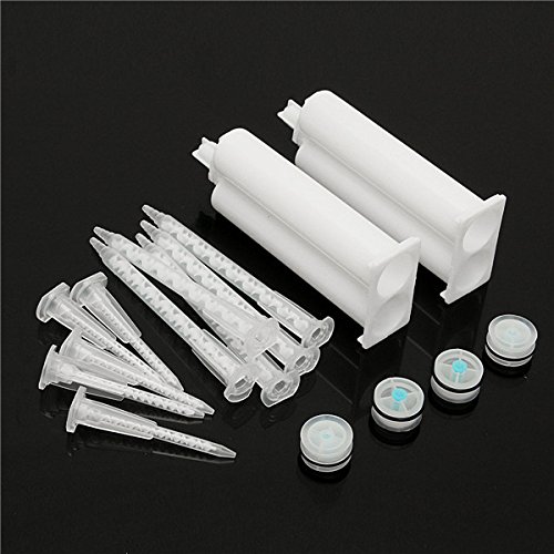 ChaRles 12 Stück Pp Rührgerät aus Epoxidharz Spender 50 ml Doppelkartusche mit Kolben - Cheap-Us