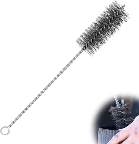 Ofenrohrbürste ø 40 mm, Rostfreie Stähle Kaminbürste, Rohrbürste Heizkesselbürste, Kaminrohr Reinigungsbürste,Universal Rohrreinigungsbürste für Fleckenentfernung, Rostentfernung, Schleifen - Cheap-Us