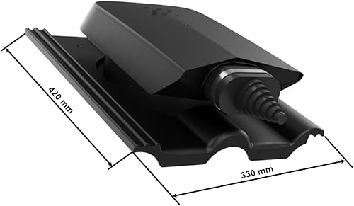 KRONO-PLAST SOLAR-Dachdurchgang für die Solar-Kabel, Wasserdichter Solardurchgang BRASS Frankfurter, Benders Mecklenburger, ProDach - Doppelrömer (braun) - Cheap-Us