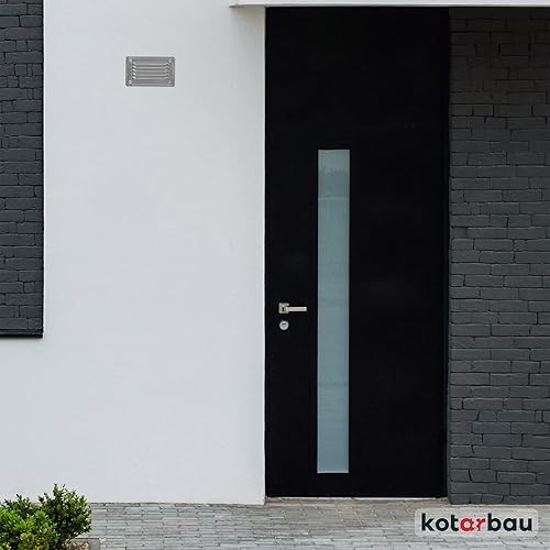 KOTARBAU® Lüftungsgitter 165 x 165 mm Edelstahl Abluftgitter für Kamin Belüftung Silbern mit Insektenschutzgitter Korrosionsbeständig - Cheap-Us