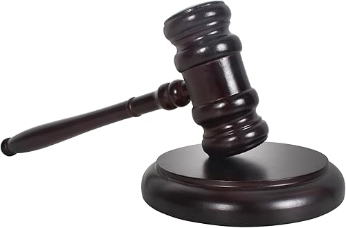 Richter Hammer Holz, Auktionshammer, Richterhammer,Holz Richterhammer und Resonanzblock, Auktionshammer Set für Anwälte, Richter, Auktionsverkaufstreffen, Rollenspiele und Geschenke - Cheap-Us