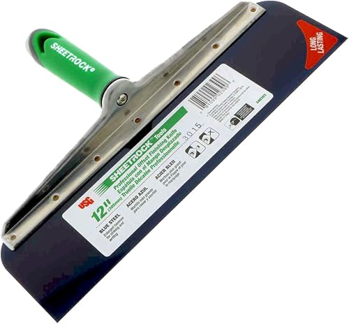 USG Sheetrock Spachtel für Trockenbau Handwerkzeug, gekröpfter Griff, blaue Stahlklinge, 340302, 30 cm (12 Zoll), 12-Inch - Cheap-Us