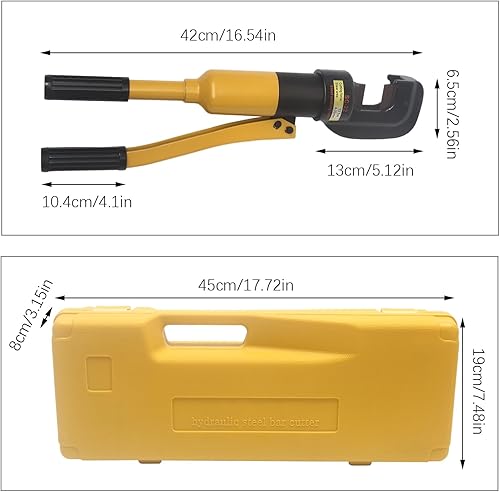 Hydraulischer Bolzenschneider Hydraulische Crimpzange Handschneider Industrieller Bewehrungsschneider Stahlschneider Tragbar Baustahlschneider (8T, 0.4-1.6cm) - Cheap-Us